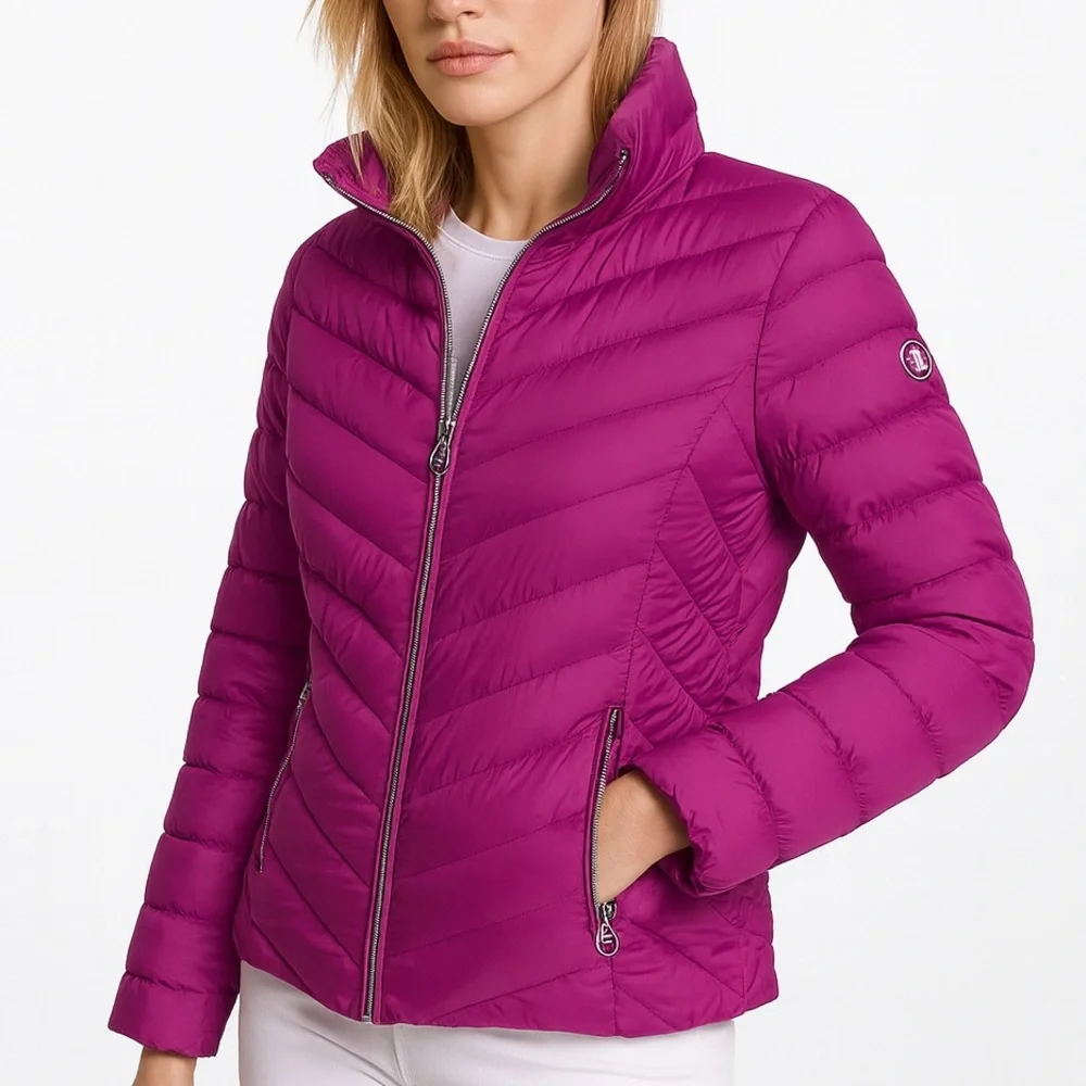 Michael Kors Packable Down Puffer Fuschia Size XXL - Picture 7 of 7